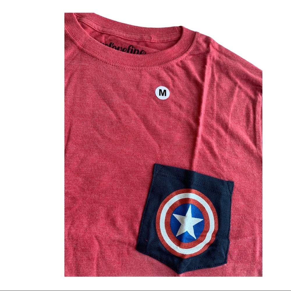 Marvel Captain America Pocket Tee by Welovefine